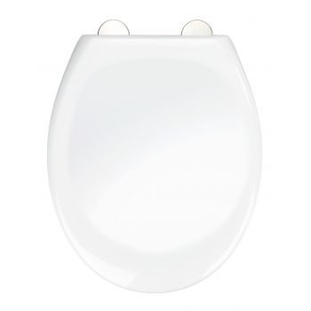 Capac de toaleta cu sistem automat de coborare, Weno, Easy-Close, 37.5 x 45 cm, termoplastic, alb