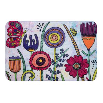 Covoras de baie, Wenko, Bloom, 45 x 70 cm, poliester, multicolor