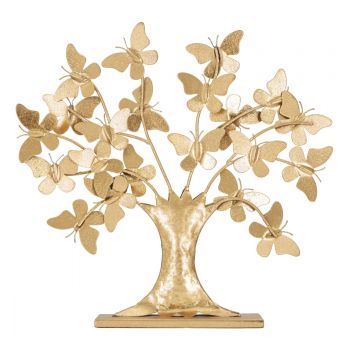 Decoratiune Tree Glam, Mauro Ferretti, 31 x 8 x 30 cm, fier, auriu