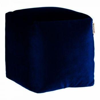 Taburet Gift Decor, Pouffe, 30 x 30 x 30 cm, poliester/polistiren, albastru la reducere