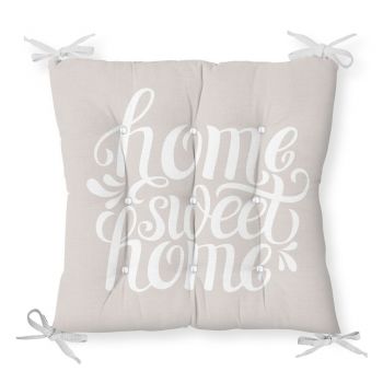 Pernă pentru scaun cu amestec de bumbac Minimalist Cushion Covers Sweet Home, 36 x 36 cm