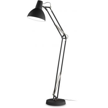 Lampadar Ideal Lux Wally PT1 max 1x42W E27 h160cm negru