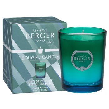 Lumanare parfumata Maison Berger Dare Bleu & Vert Zeste de Verveine 180g