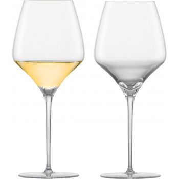 Set 2 pahare vin alb Zwiesel Glas Alloro Chardonnay handmade 525ml