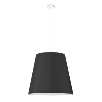 Lustră neagră cu abajur din sticlă ø 50 cm Tresco - Nice Lamps