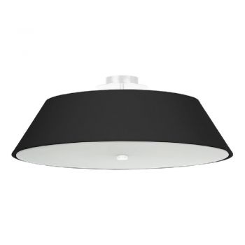 Plafonieră neagră cu abajur din sticlă ø 60 cm Hektor - Nice Lamps