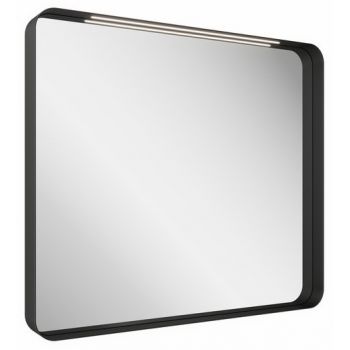 Oglinda cu iluminare LED Ravak Strip 60x70cm rama neagra IP44
