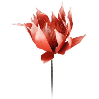 Floare artificiala Protea Roze, H81 cm, poliester, rosu