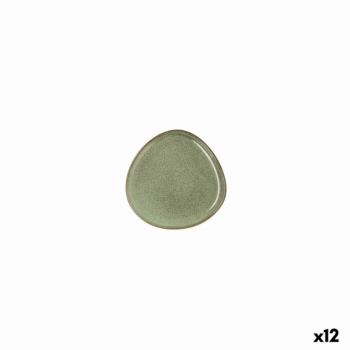 Set 12 farfurii, Bidasoa, Ikonic, Ø 11 cm, ceramica, verde