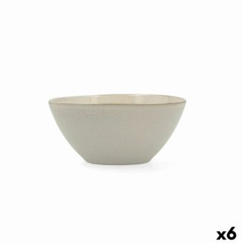 Set 6 boluri, Bidasoa, Ikonic, 15.8 x 15 x 7 cm, ceramica, alb
