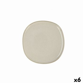 Set 6 farfurii, Bidasoa, Ikonic, 20.2 x 19.7 x 1.3 cm, ceramica, alb