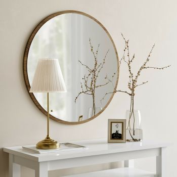 Oglinda Decorativa Ayna Ceviz A707 60x60 cm