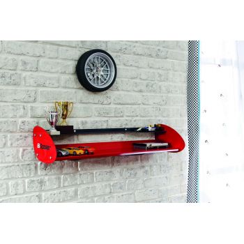 Raft de perete, Çilek, Champion Racer Hanger Shelf, 91x21x29 cm, Multicolor