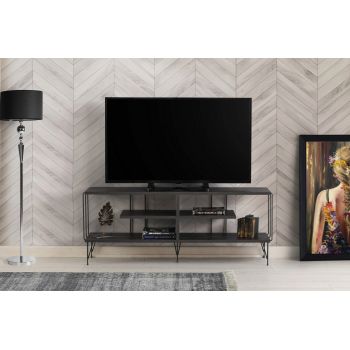 Comoda TV, Kalune Design, Eze, 120x44.5x30 cm, Maro inchis ieftina