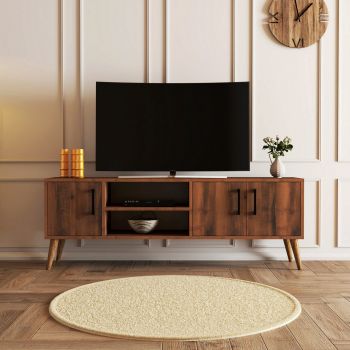 Comoda TV, Mezza, Exxen, 150x52x34 cm, Maro