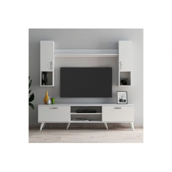 Comoda TV, Tanmob, TVU0201, 180x48x35 cm, PAL , Alb
