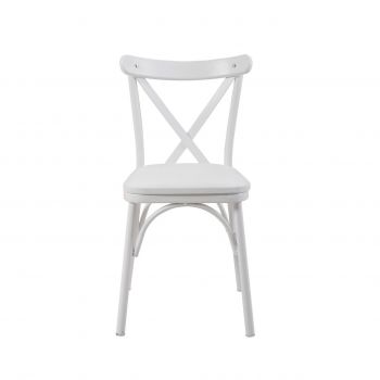 Scaun, Vella, Oliver Chair, 46x87x48 cm, PAL, Alb