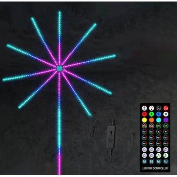 Banda artificii LEDBluetooth/USB Control prin telecomanda/telefon RGB Sincronizare audio 2 cm Multicolor