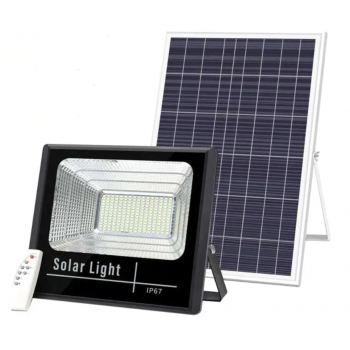 Proiector 100W LED DIMABIL cu Panou Solar INDIVIDUAL si Telecomanda