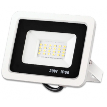 Proiector LED 20w IP66, ALB, 220V pentru exterior