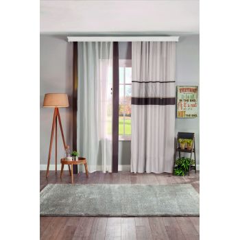 Perdea, Cool Curtain (160x260 Cm), Çilek, Poliester