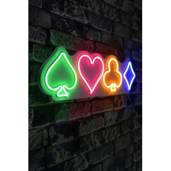 Lampa Neon Gambler, Multicolor