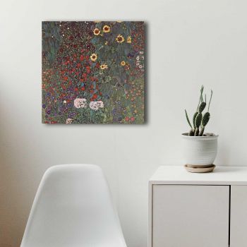 Tablou Canvas 4545KLIMT007, Multicolor, 45x45 cm
