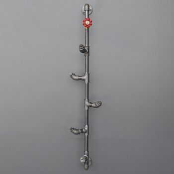 Cârlig pentru țeavă BoruRaf080, Negru, 15x100x2 cm