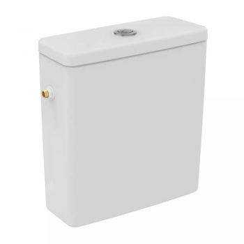 Rezervor pe vas WC Ideal Standard I.life S, alimentare laterala, alb - T499801