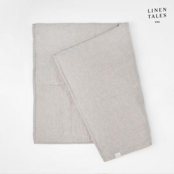 Pătură pentru copii bej din in 100x140 cm – Linen Tales