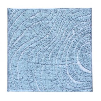 Covoras de baie, Confetti, Lumber, 50x57 cm, Poliamida, Albastru