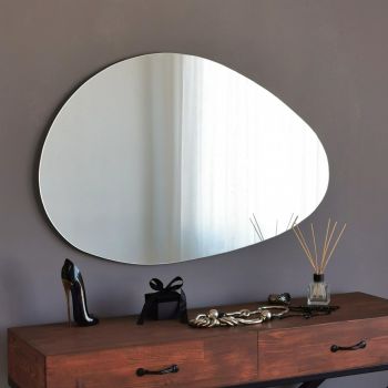 Oglindă Porto Ayna 76x50 cm, Alb, 2x50x76 cm