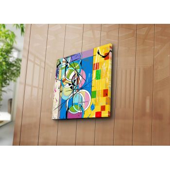 Tablou decorativ, 4545K-104, Canvas, Dimensiune: 45 x 45 cm, Multicolor