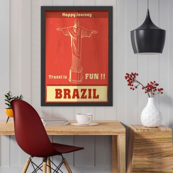Tablou decorativ, Brazil (35 x 45), MDF , Polistiren, Multicolor