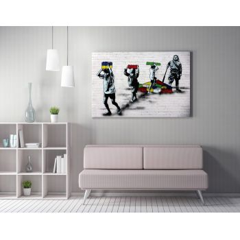 Tablou decorativ, WY138 (70 x 100), 50% bumbac / 50% poliester, Canvas imprimat, Multicolor