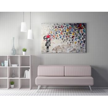 Tablou decorativ, WY51 (50 x 70), 50% bumbac / 50% poliester, Canvas imprimat, Multicolor