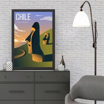 Tablou decorativ, Chile (40 x 55), MDF , Polistiren, Multicolor