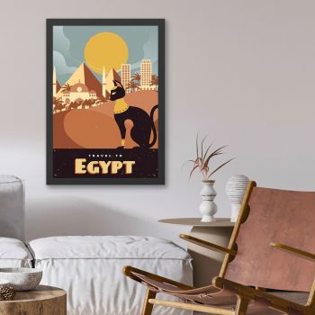 Tablou decorativ, Egypt (40 x 55), MDF , Polistiren, Multicolor