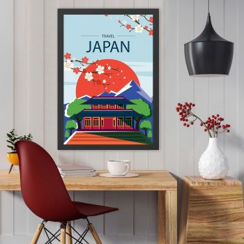 Tablou decorativ, Japan (55 x 75), MDF , Polistiren, Multicolor