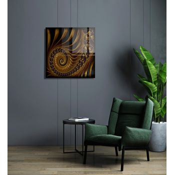 Tablou decorativ, 1300, Sticla temperata, Dimensiune: 40 x 40 cm, Multicolor