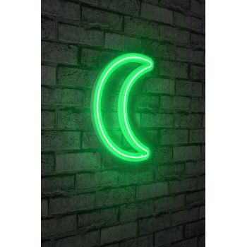 Decoratiune luminoasa LED, Crescent, Benzi flexibile de neon, DC 12 V, Verde