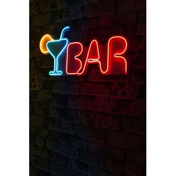 Decoratiune luminoasa LED, Bar, Benzi flexibile de neon, DC 12 V, Multicolor