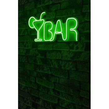 Decoratiune luminoasa LED, Bar, Benzi flexibile de neon, DC 12 V, Verde