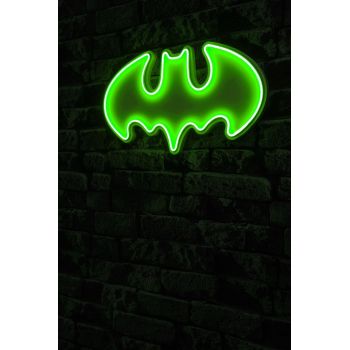 Decoratiune luminoasa LED, Batman Bat Light, Benzi flexibile de neon, DC 12 V, Verde