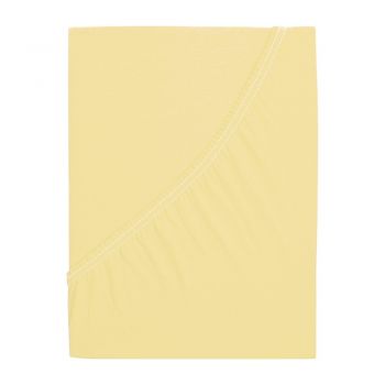 Cearceaf galben cu elastic 140x200 cm – B.E.S.