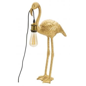 Lampa de masa Flamingo, Mauro Ferretti, 1 x E27, 40W, 37x19x59 cm, auriu