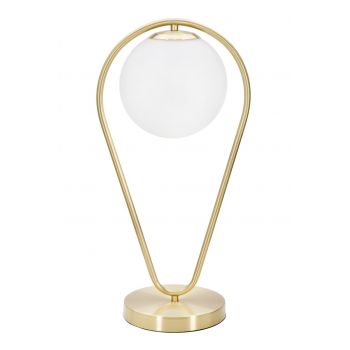 Lampa de masa, Glamy Drop, Mauro Ferretti, 1 x E14, 40W, auriu
