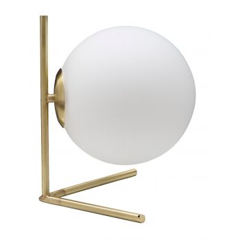 Lampa de masa Glamy Low, Mauro Ferretti, 1 x E14, 40W, 25x27 cm, fier/sticla