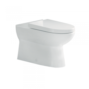 Vas WC incastrat Menuet-Turkuaz Bella, ceramica, evacuare laterala, alb ieftin