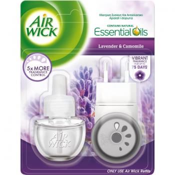 AIR WICK Set Aparat Electric si Odorizant Lichid Lavanda, 19 ml, Parfum Floral